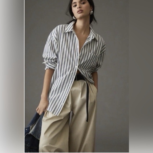 Maeve Tops - Maeve Anthropologie Bennet Striped Shirt